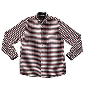 Patrick James Men’s Plaid Flannel‎ Long Sleeve Sport Shirt Medium Regular Fit